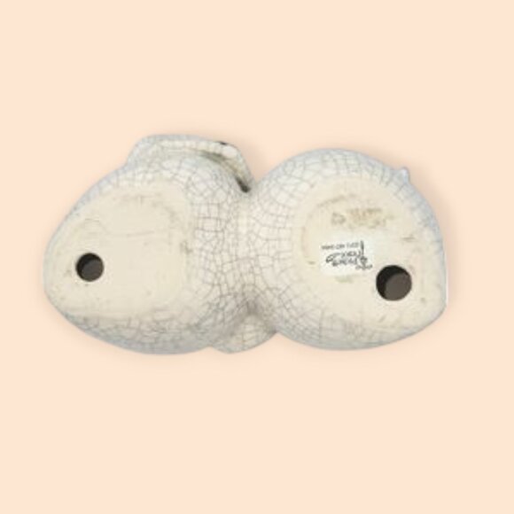 Picket Fence Crazed Look Ceramic Peaches Home Decor Fruit Tabletop - Picture 5 of 6